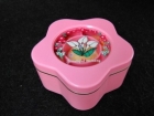 花型珠寶音樂盒粉紅