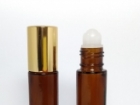 10ml茶色瓶+PP珠+亮金蓋