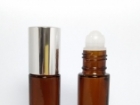 10ml茶色瓶+PP珠+亮銀蓋