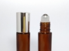 10ml茶色瓶+鋼珠+亮銀蓋